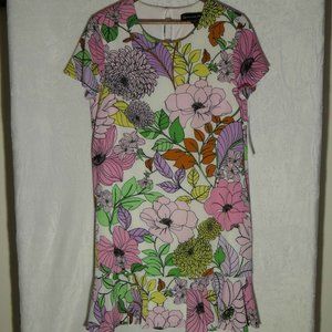 NEW Clover and Sloane SZ 14 Floral Swing Dress